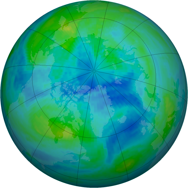 Arctic ozone map for 26 September 2002
